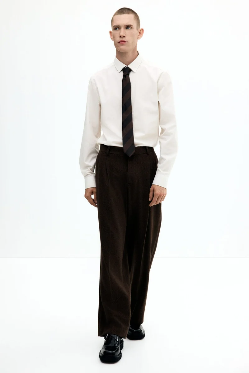 اتش اند ام بنطلون أنيق بقصة واسعة